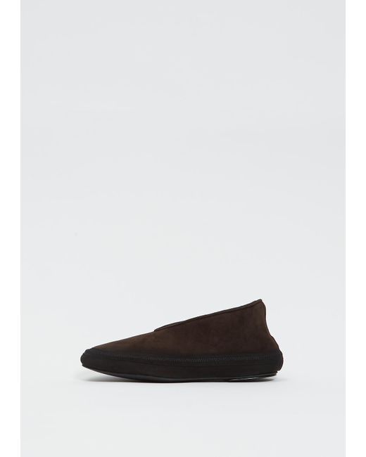 The Row Brown Suede Fairy Shoe