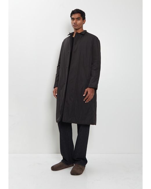 The Row Men Black Bolta Technical Coat