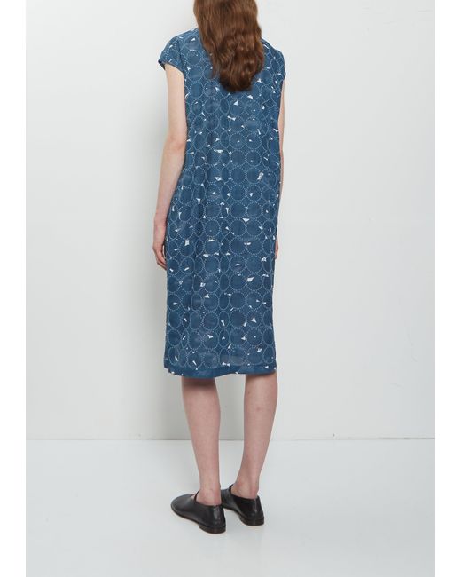 Minä Perhonen Blue Pensaat & Tambourine Cotton Dress
