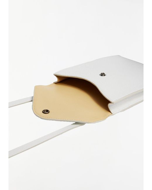 Lemaire White Envelope With Strap