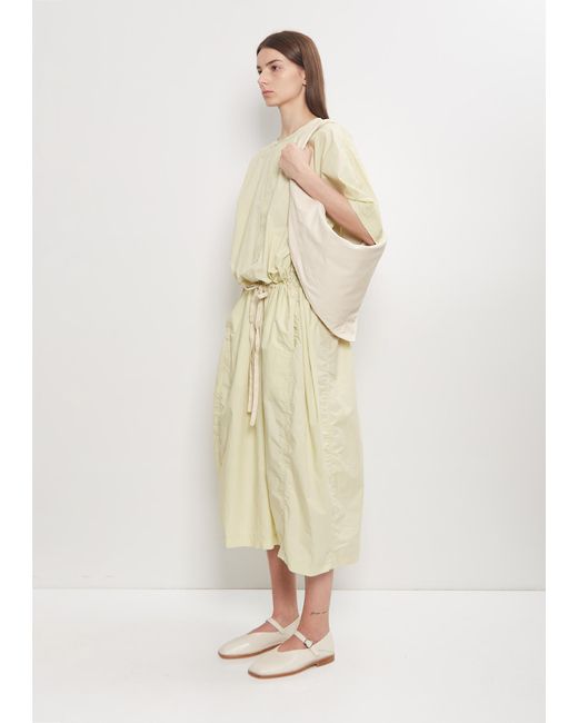 Lemaire White Leather Scarf Bag, Small