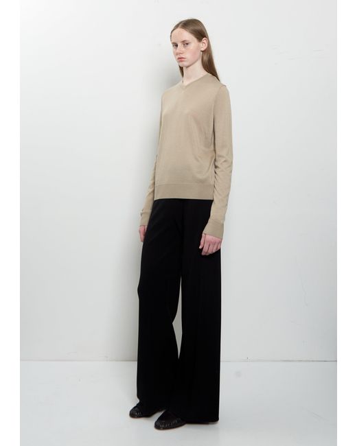 The Row Natural Ondre Cashmere Silk Sweater