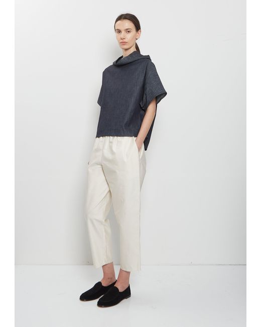Dusan Blue Denim Tunic Top