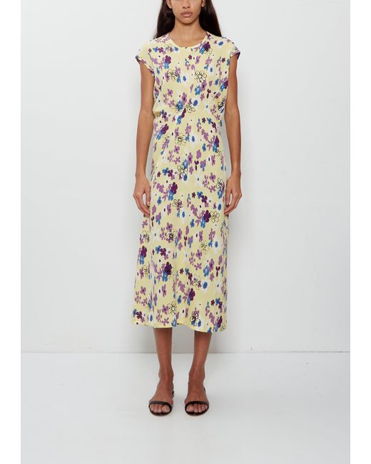 6397 White S-curve Silk Dress