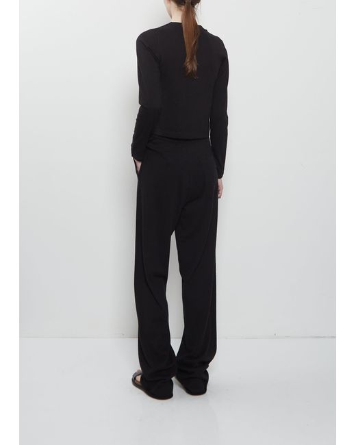 Extreme Cashmere Black N°353 Relax Cotton Cashmere Trouser