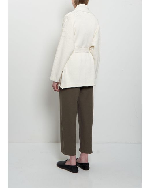 Lauren Manoogian White Coto Pima Cotton Cardigan