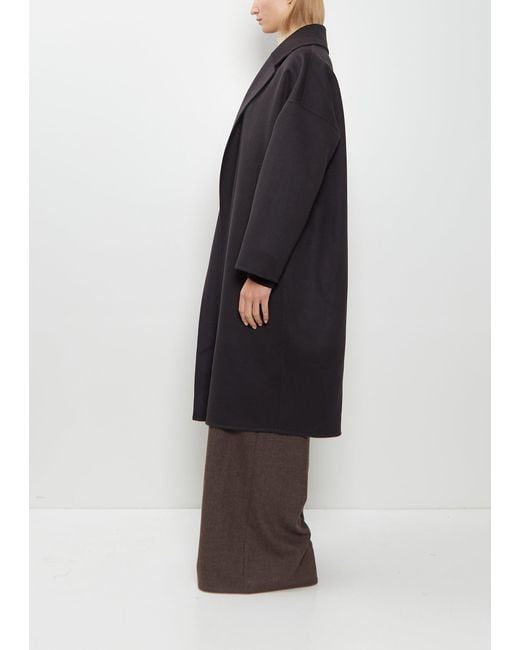 Dusan Black Oversized Double Face Cashmere Coat