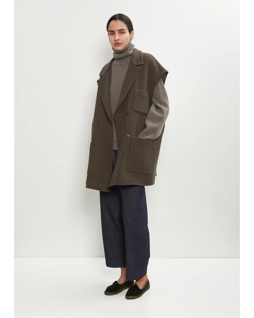 Dusan Brown Felted Wool Pockets Gilet
