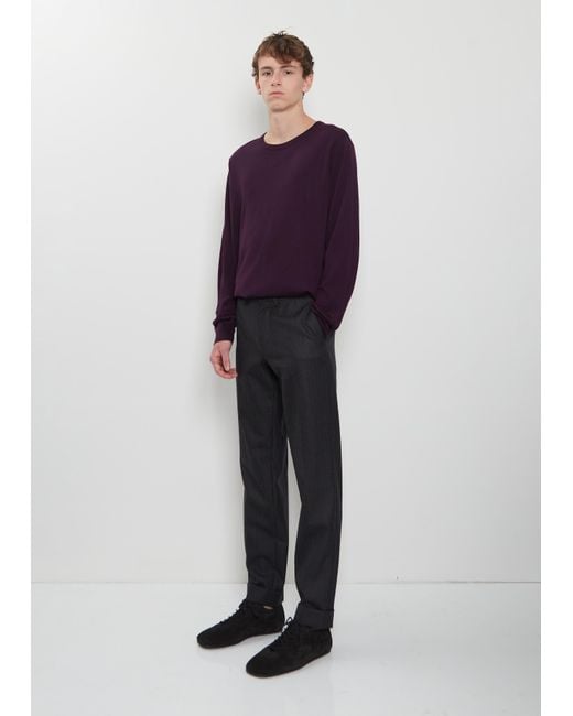 Dries Van Noten Blue Philip Wool Pants