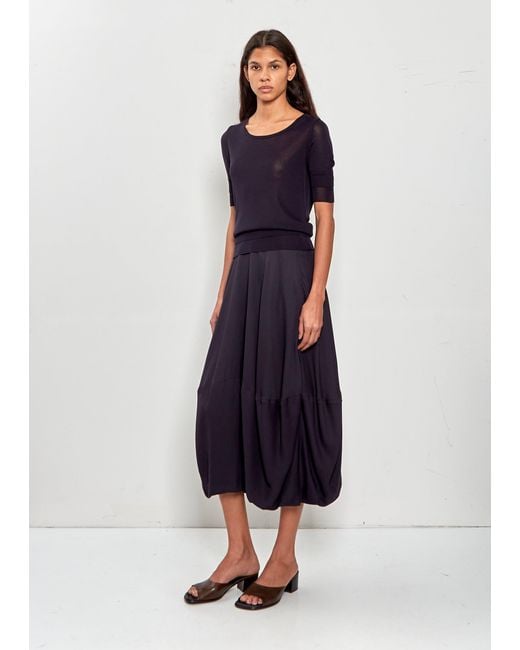 Lemaire Black Balloon Fluid Skirt