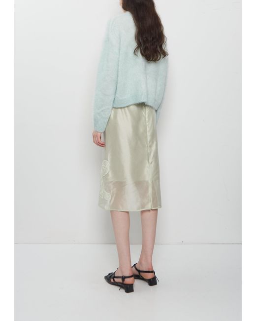 CECILIE BAHNSEN White Firall Mohair Knit Jumper
