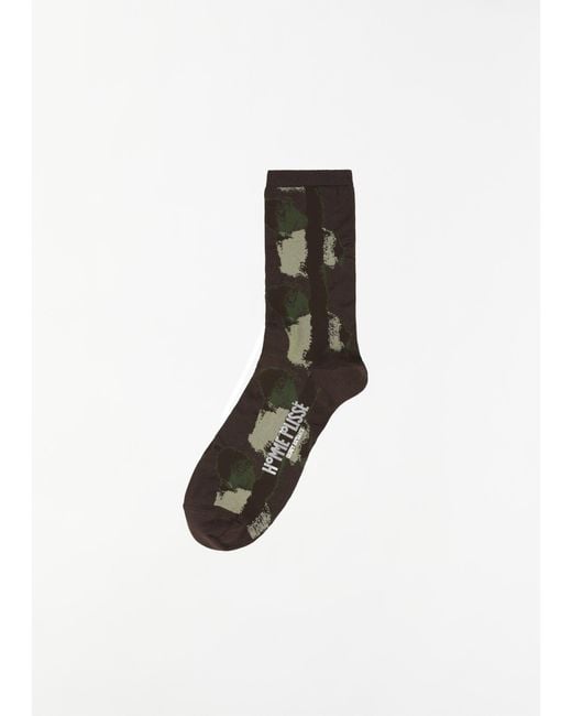 Homme Plissé Issey Miyake White Dawn Stretch Cotton Socks