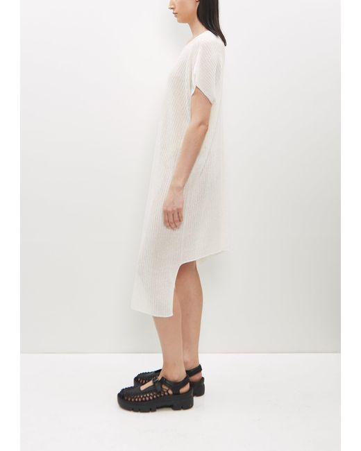 Issey Miyake White Washi Knit Dress