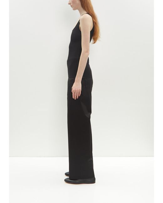 Totême Black Organic Cotton Compact Knit Tank