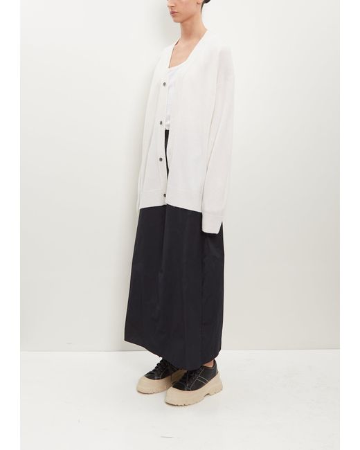 Sofie D'Hoore White Mask Wool-cashmere Cardigan