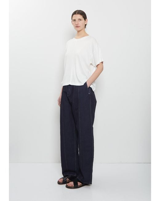 Toogood Blue The Fencer Cotton Wool T-shirt