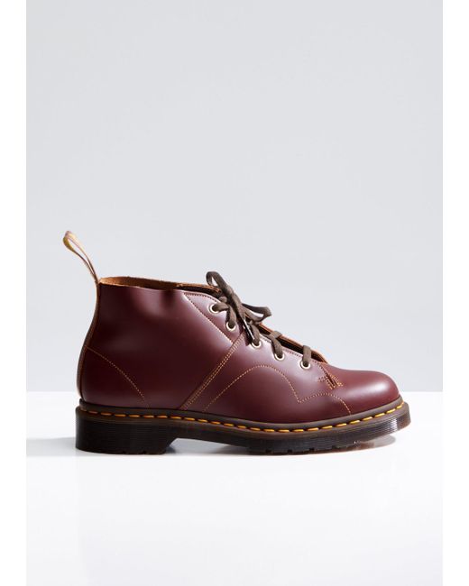 Dr. Martens Multicolor Church Leather Monkey Boots for men