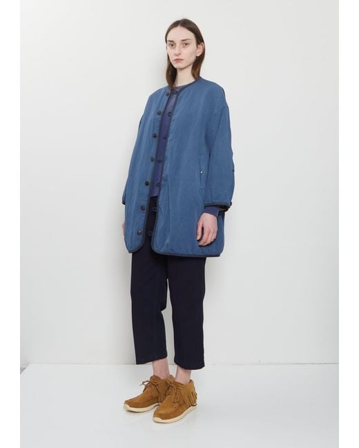 Visvim Blue Liner Riversible Wool Linen Coat