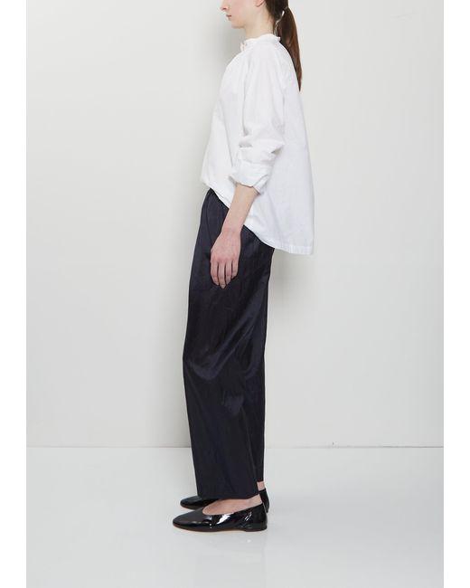 Dosa White Silk Habutai Pajama Pants