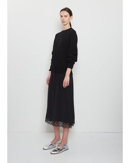 Begg x Co Black Hepburn Cashmere Crewneck