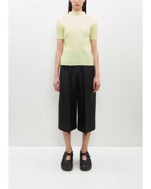 Pleats Please Issey Miyake White Thicker Bounce Pants