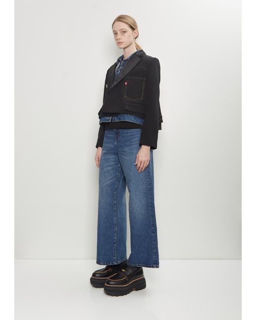 ジャケット・アウター Levi's x sacai Denim x Matelasse size 1 Shop Sacai - Levi's x Sacai Matelasse Twill Reversible Denim