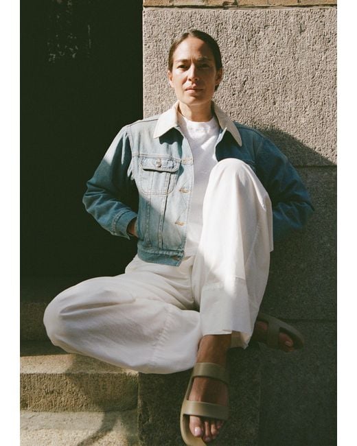 The Row White Foam Sandal