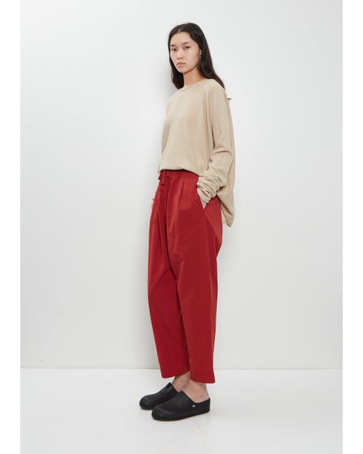 Casey Casey Red Tippy Cotton Pant