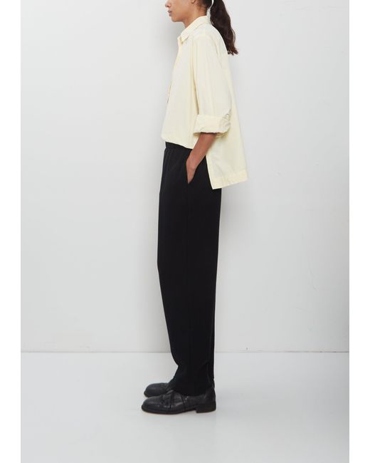 Casey Casey White Simple Cashmere Wool Pant