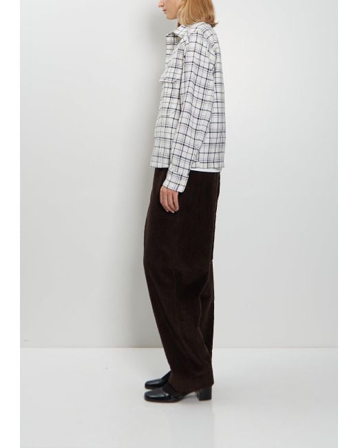 Meta Campania Collective Gray Juergen Wool Check Overshirt