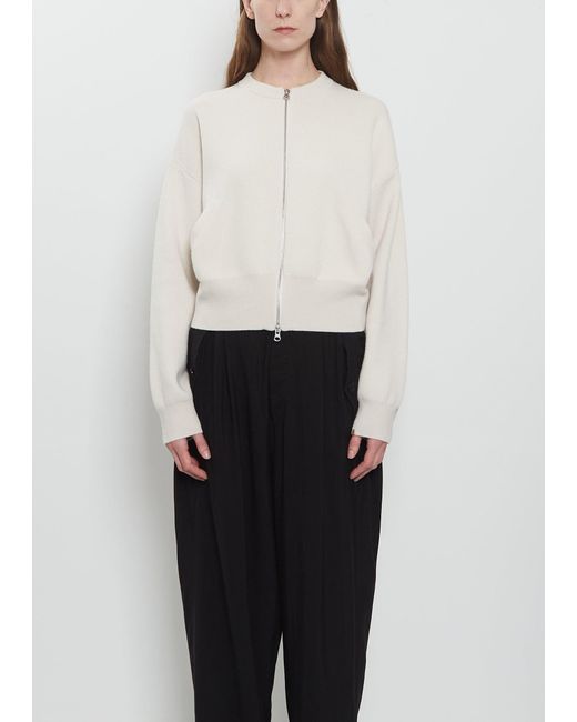 Extreme Cashmere White N°478 Xtra Fun Cashmere Cardigan