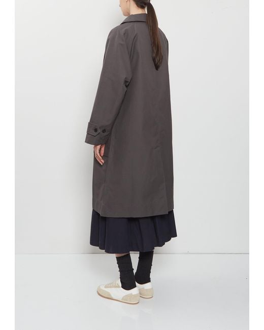 MHL by Margaret Howell Gray Railway Cotton Mac Coat