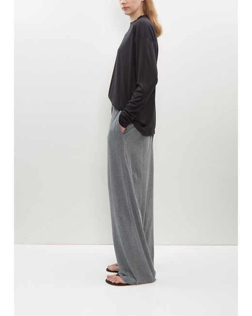 The Row Black Lanuit Pant