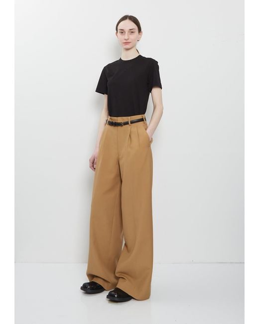 Junya Watanabe Natural Wool Mohair Pleated Pant