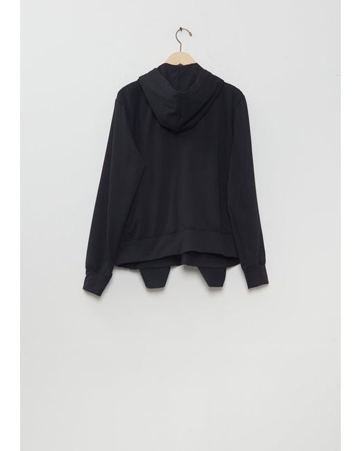 Comme des Garçons Black Ruffle Trim Zip-up Hoodie