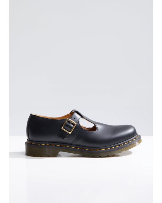 Dr. Martens Black Polley T Bar Mary Janes