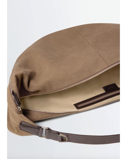 Lemaire White Xl Quiver Clip Bag