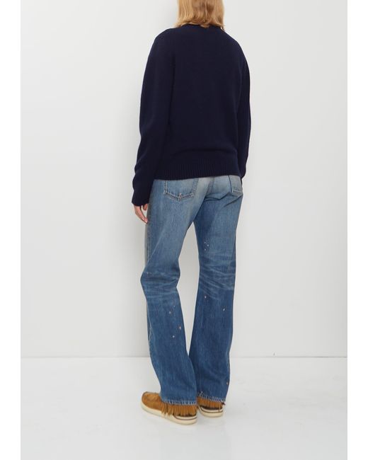 Begg x Co Blue Hepburn Cashmere Crewneck
