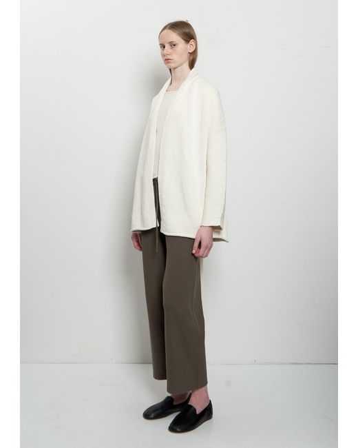 Lauren Manoogian White Coto Pima Cotton Cardigan