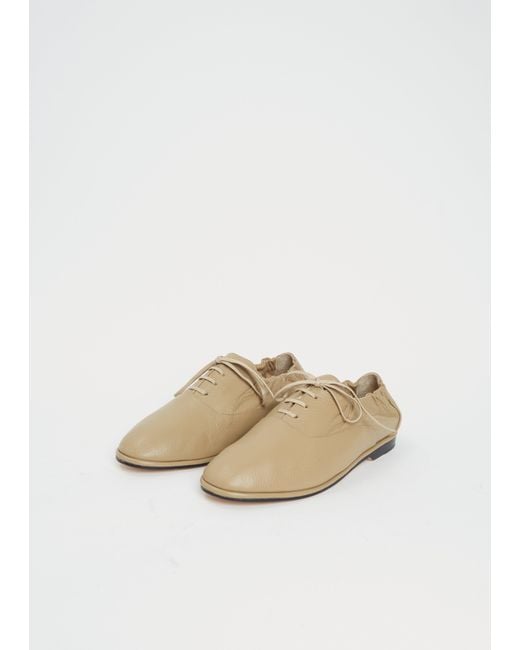 Lauren Manoogian White Soft Banded Leather Oxford