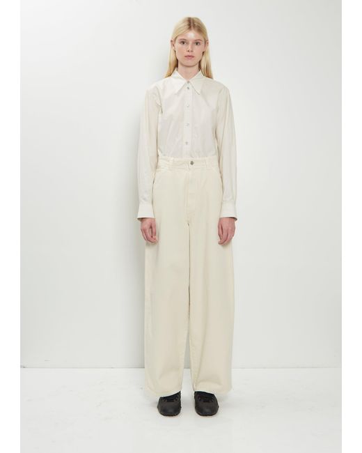 Lemaire Multicolor Cotton Denim Large Pants