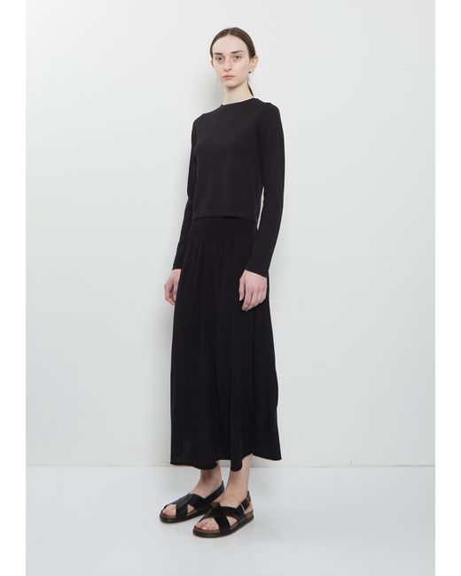 Extreme Cashmere Black N°451 Lisa Cotton Cashmere Top