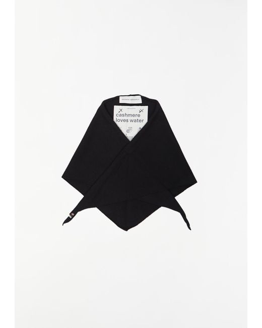 Extreme Cashmere Black N°35 Bandana Cashmere Nylon Scarf