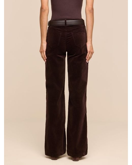 L'Agence Multicolor Scottie Velvet Wide-Leg Jean