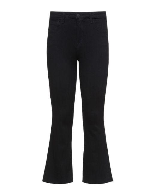 Jean Évasé Court Taille Haute Kendra En Noir L'Agence en coloris White