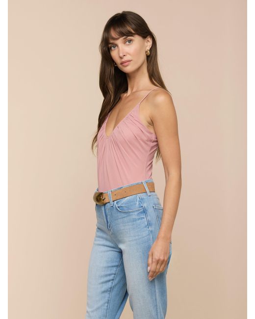 L'Agence Blue 'Agence Gelina Mesh Bodysuit