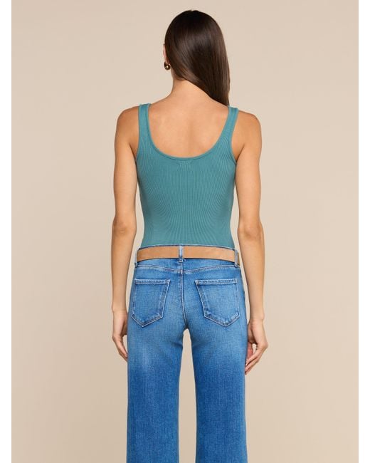 L'Agence Blue Nica Scoopneck Bodysuit