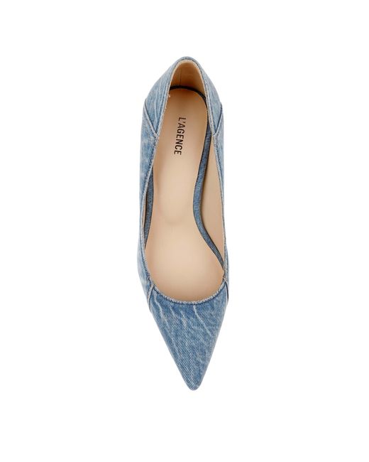 L'Agence Blue Maelle Denim Pump