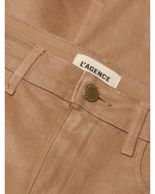 L'Agence Natural Marty Coated Flare Jean