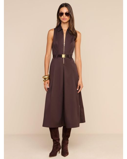 L'Agence Brown Kolton Dress